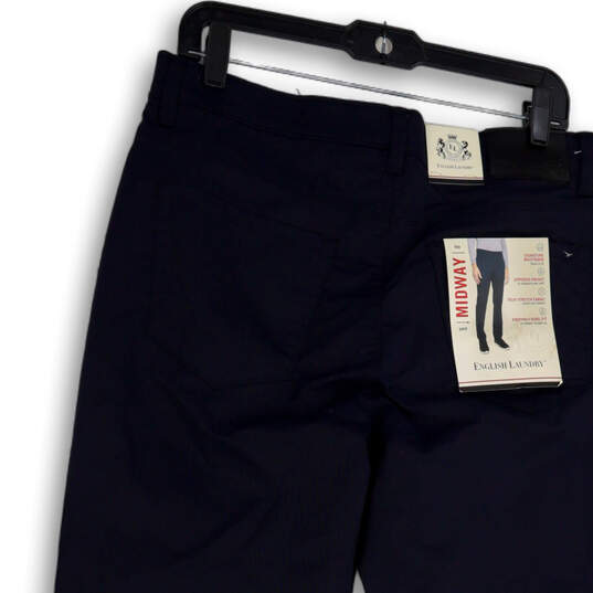 NWT Mens Blue Zippered Pocket Straight Leg Midway Chino Pants Size 32x30 image number 4