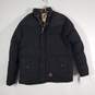 Mens Regular Fit Long Sleeve Pockets Full-Zip Puffer Jacket Size Large image number 1