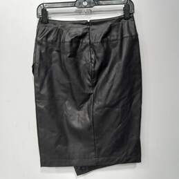 Ann Taylor Imitation Leather Wrap Style Skirt Size 0 - NWT alternative image