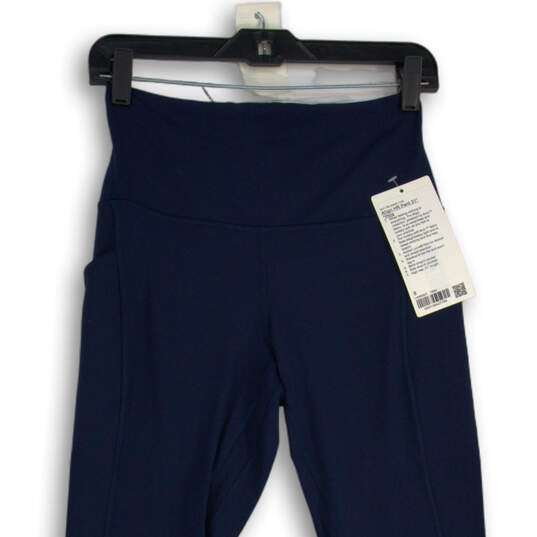 NWT Womens Blue Elastic Waist Pull-On Stretch Compression Leggings Size 8 image number 3