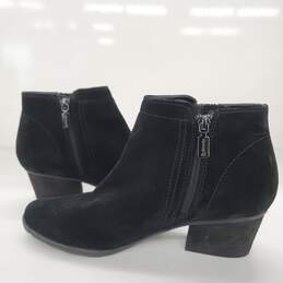 Blondo Valli Suede Waterproof Ankle Boots Booties Black Womens  Size 8.5M