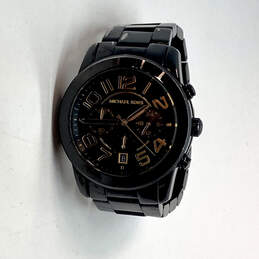 Designer Michael Kors MK5858 Mercer Black Stainless Steel Quartz Wristwatch