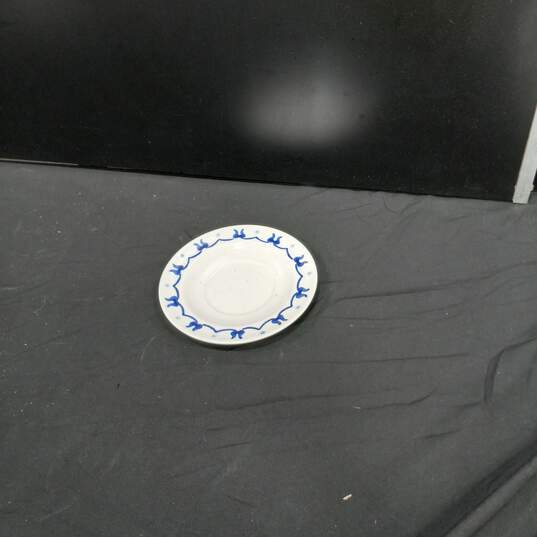 8pc Set of Poppytrail Provincial Blue Ceramic Saucer Plates image number 6