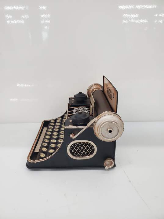 VANLAXY Vintage Tin Antique Typewriter Model Piggy Bank Coin Bank image number 3
