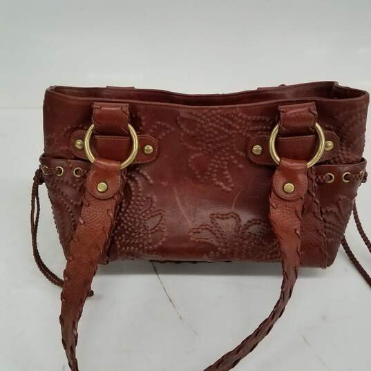Kooba Brown Leather Satchel image number 1