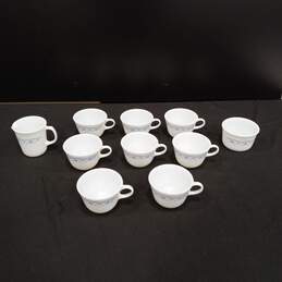 Set of Ten Pyrex Coffee Cups