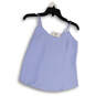 NWT Womens Purple Scalloped V-Neck Pullover Camisole Tank Top Size 00 image number 1