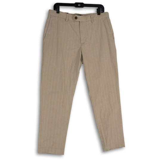 NWT Mens Grayson Tan Slim Tapered Fit Straight Leg Chino Pants Size 30x30 image number 1