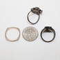 Assortment of 3 Sterling Silver Rings Size 2.25, 3, 4 - 6.5g image number 5
