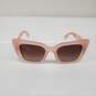 Burberry Daisy Frosted Pink Chunky Cat Eye Sunglasses BE4344 w/COA image number 1