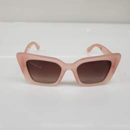 Burberry Daisy Frosted Pink Chunky Cat Eye Sunglasses BE4344 w/COA
