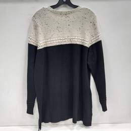 Charter Club Plus Women's Deep Black Core Cotton Sweater Size 2XL alternative image
