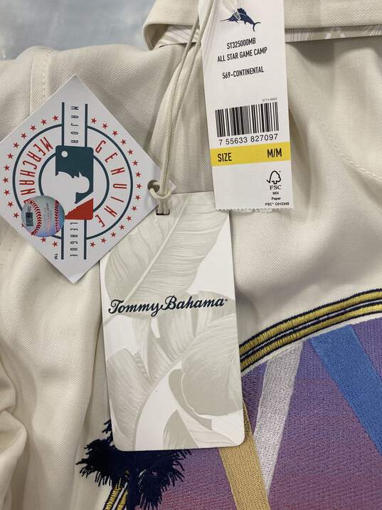Tommy Bahamas White Short Sleeve Button Up - Size Medium image number 7