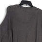 NWT Womens Gray Drape Neck Tight-Knit Pullover Poncho Sweater Size XL image number 4