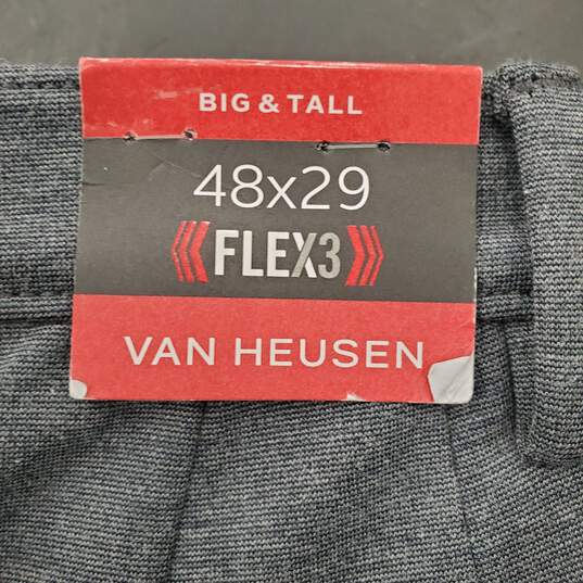 Van Heusen Men Grey Dress Pants Sz 48x29 NWT image number 8