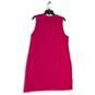 Lands' End Womens Pink Embroidered Sleeveless A-Line Dress Size L 14-16 image number 2