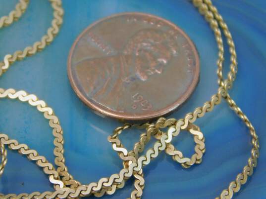 Fancy 14k Yellow Gold Chain Necklace 3.7g image number 5