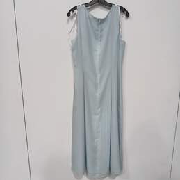 Womens Blue Sleeveless Scoop Neck Back Zip Tank Dress Size 14 alternative image