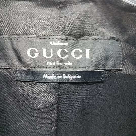 Authenticated Women's Gucci Uniform Black Wool Blazer Jacket size 40 image number 3