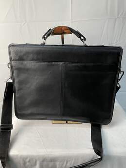 Kenneth Cole Black Briefcase W/Shoulder Strap