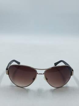 O by Oscar de la Renta Gold Aviator Sunglasses alternative image