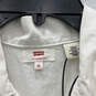 NWT Mens White Long Sleeve Front Pockets Collared Button Front Jumper Sz XL image number 3