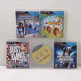 Lot of Five Assorted PlayStation 3 Video Games