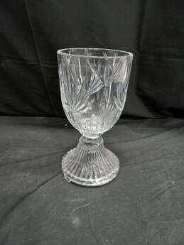 Cut Led Crystal Pedestal Vase