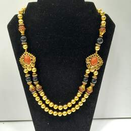 Bundle of Assorted Black and Gold Tinted Fashion Jewelry alternative image