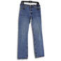 Womens Blue Denim Medium Wash 5-Pocket Design Straight Leg Jeans Size 10L image number 1