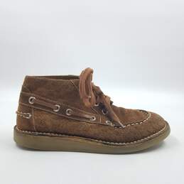 Gucci Suede Ankle Boot Children's Sz.33 Brown