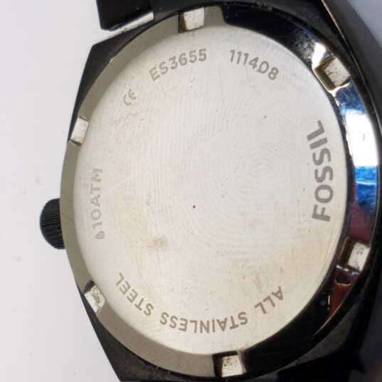 Fossil ES3655 Black Dial W/ Crystals 10 ATM Watch image number 8