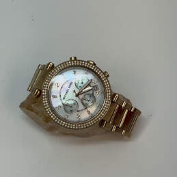 Designer Michael Kors MK-5425 Rose Gold-Tone Round Dial Analog Wristwatch
