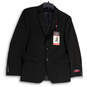 NWT Mens Black Slim Fit Single Breasted Two Button Blazer Size 36 Short image number 1