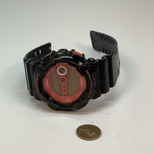 Designer Casio 3263 G-Shock Black Adjustable Strap Round Digital Wristwatch image number 3