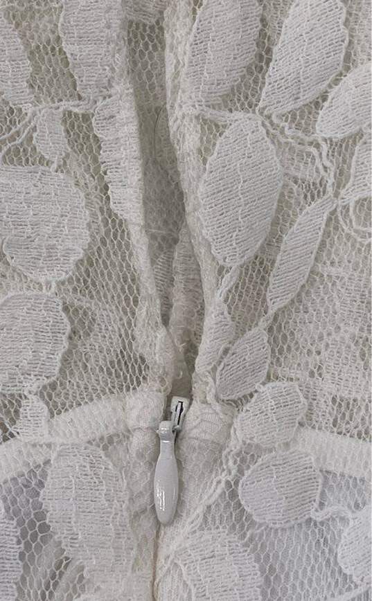 Carmen Marc Valvo Women's Ivory Lace Dress- Sz 18W NWT image number 8