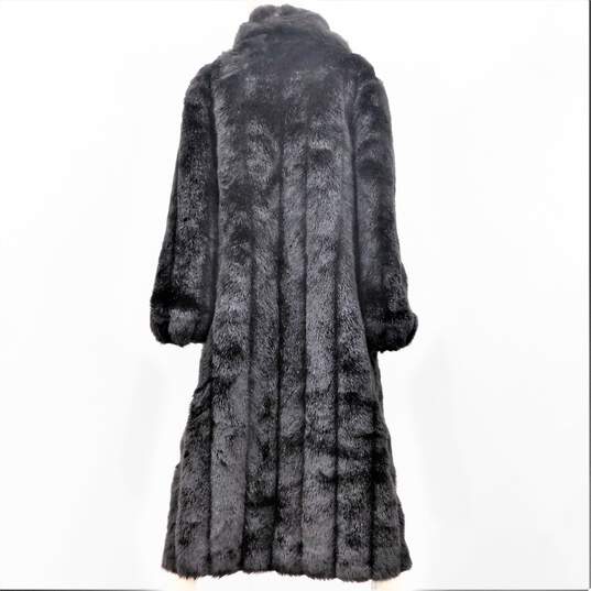 Vintage Monterey Fashions Women's Size 18W Faux Fur Full Length Jacket Coat image number 4