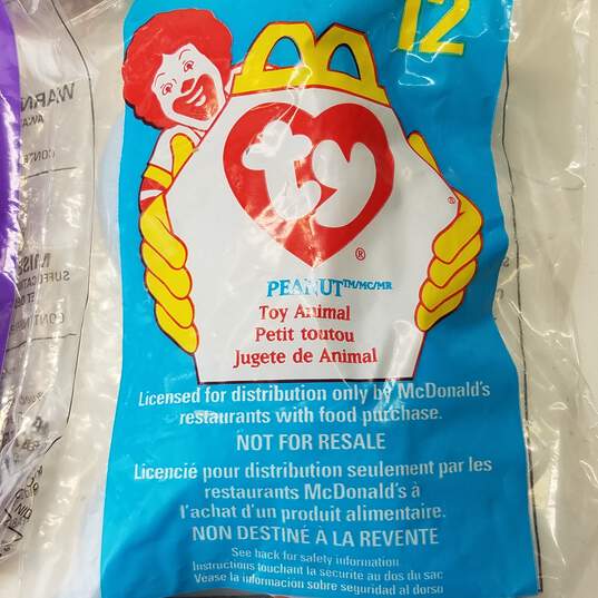 Assorted Bundle Lot of 8 McDonald's Ty Beanie Babies Sealed image number 5