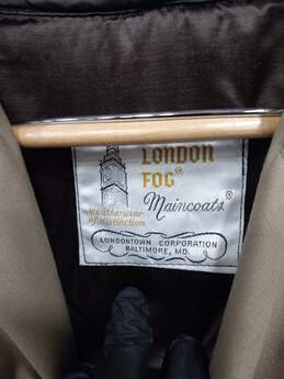 London Fog Tan Insulated Trench Coat Men's Size 36R alternative image