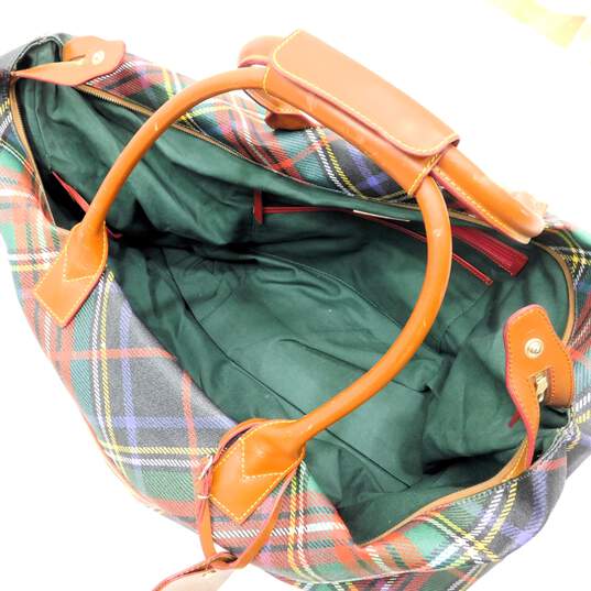 Dooney & Bourke Windsor Charcoal Plaid Large Weekender Bag image number 5