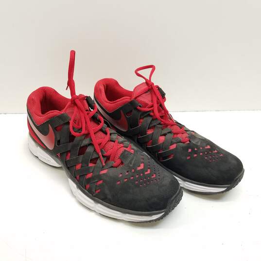 Nike Men's Lunar Fingertrap Red & Black Sneakers Size 11 image number 3