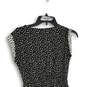 NWT Womens Black White Round Neck Sleeveless Fit & Flare Dress Size XXS image number 3