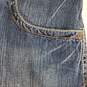 Mens Work M5 Slim Fit Denim 5 Pocket Design Straight Leg Jeans Size 40/32 image number 3