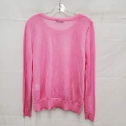 Sandro Paris WM's Pink Viscose Lace Top Scoop Neck Blouse Top Size 3 alternative image