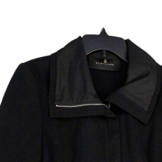 Womens Black Long Sleeve Spread Collar Full-Zip Jacket Size Medium image number 3