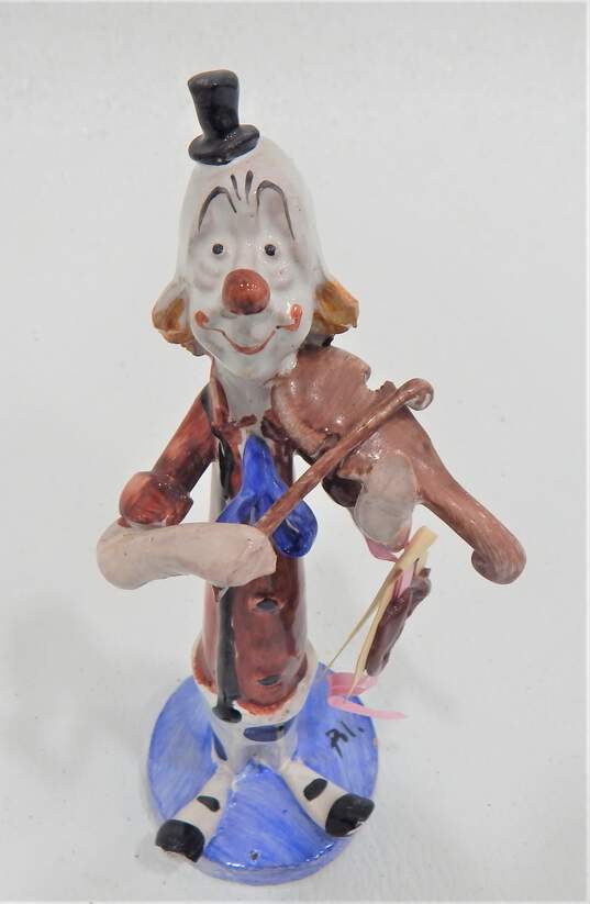 Vintage Signed T.P. Ceramiche Italy Clown Figurine Sculpture image number 3