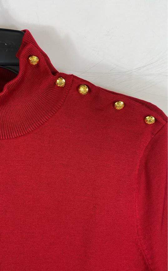 Laure: Ralph Lauren Red Blouse - Size Medium image number 2