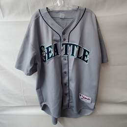 Russel Athletic Seattle Mariners Gray Jersey Size 48