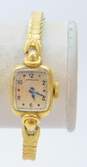 Vintage 14K Yellow Gold Case Hamilton 17 Jewel Ladies Mechanical Watch 13.3g image number 1