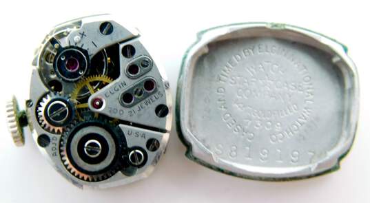 Women's VNTG Elgin White Gold Filled 21j Mechanical Watch image number 4